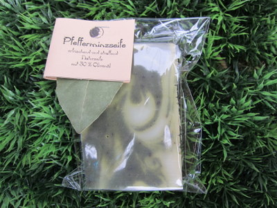 Foto von Pfefferminz-Seife